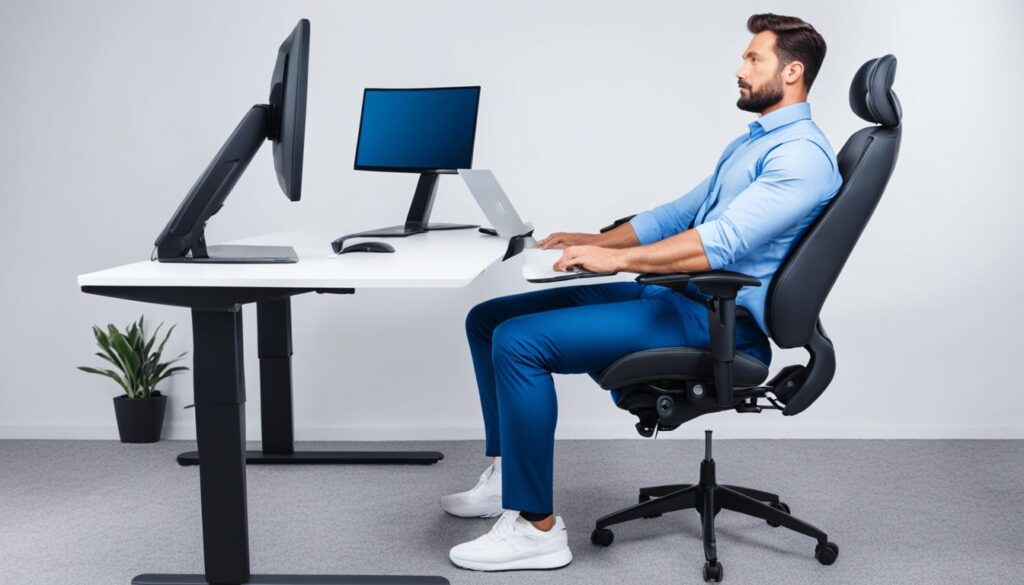 人體工學電腦椅的姿勢支持