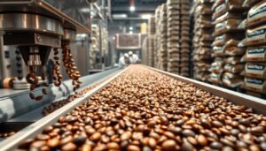 packaging of coffee beans