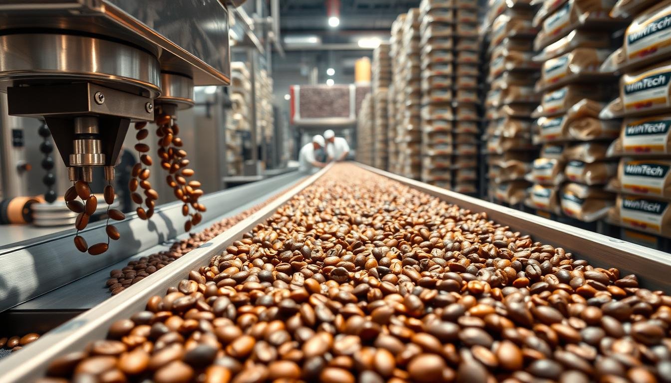 packaging of coffee beans